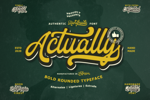 Actually: A Versatile Script Font for Editorial Design