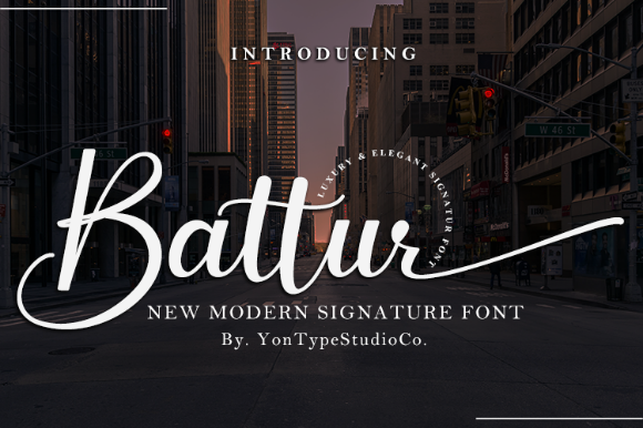 Battur: A Handwritten Font for Digital Design
