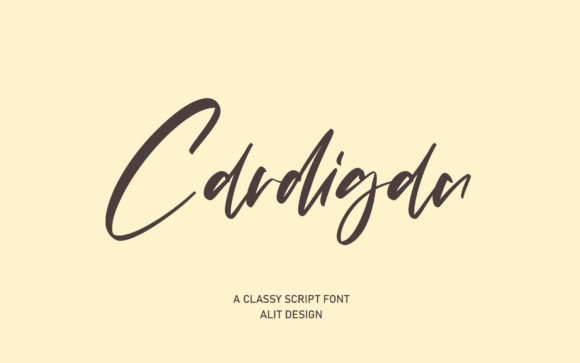 Cardigan: A Timeless Script Font for Digital Design