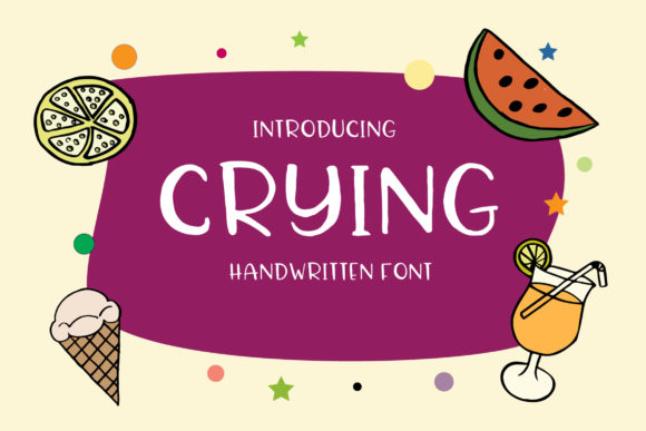 Crying: A Handwritten Font for Impactful Digital Design