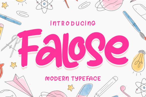 Falose: A Handwritten Font for Editorial Elegance