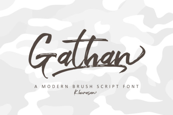 Gathan: A Handwritten Font with Heart and Character