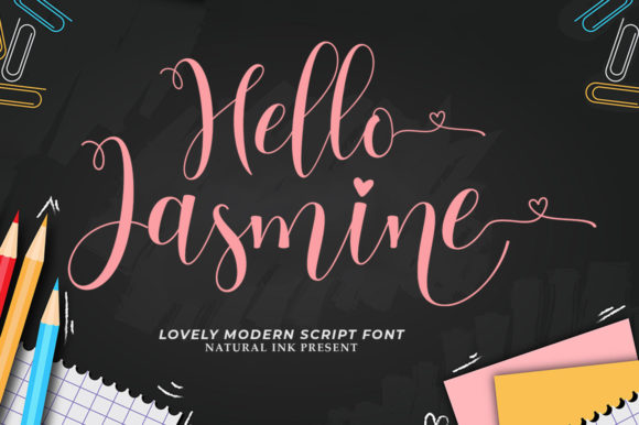 Hello Jasmine: A Script Font for Web Design and Brand Identity