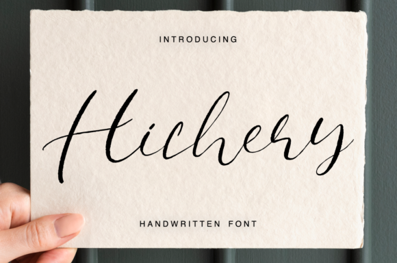 Hichery: A Timeless Script Font for Editorial Design