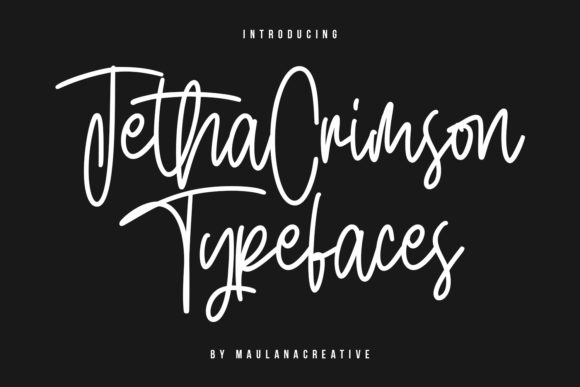 Jetha Crimson: A Font That Speaks with Elegance