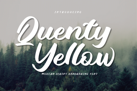 Quenty Yellow: A Script Font That Elevates Digital Design