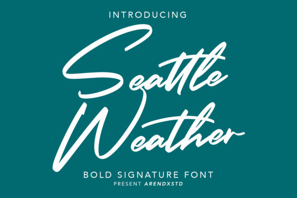 Seattle Weather: A Versatile Script Font for Digital Design