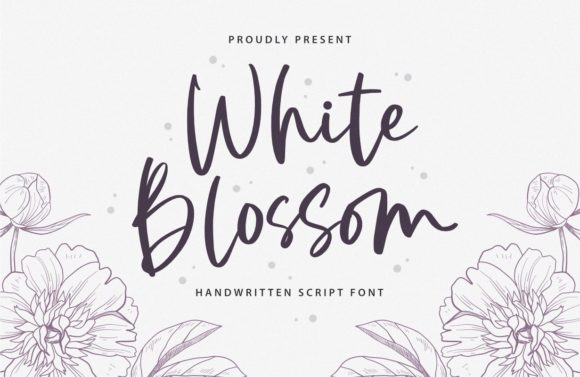 White Blossom: A Timeless Script Font for Editorial Design